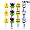 12pcs Clips for Paper Adorable Binder Clips Paper Clips Cute