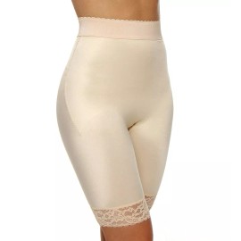 Rago Shapewear  Rago Shapewear Light Shaping High Waist Long Leg Beige Bike Short Size 34/2XL