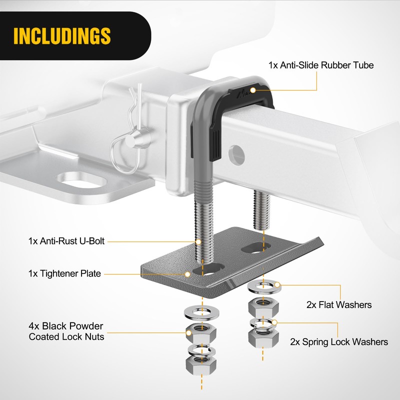 Nilight Trailer Hitch Tightener for 2 Inch Trailers Hitches Mount
