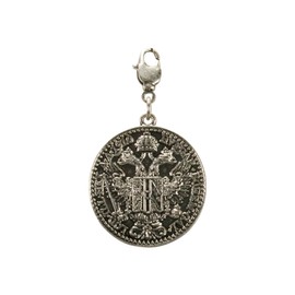 Alpenflüstern Trachten For Charivari Eagle Coin Antique Silver Tone Pendant with AAH162