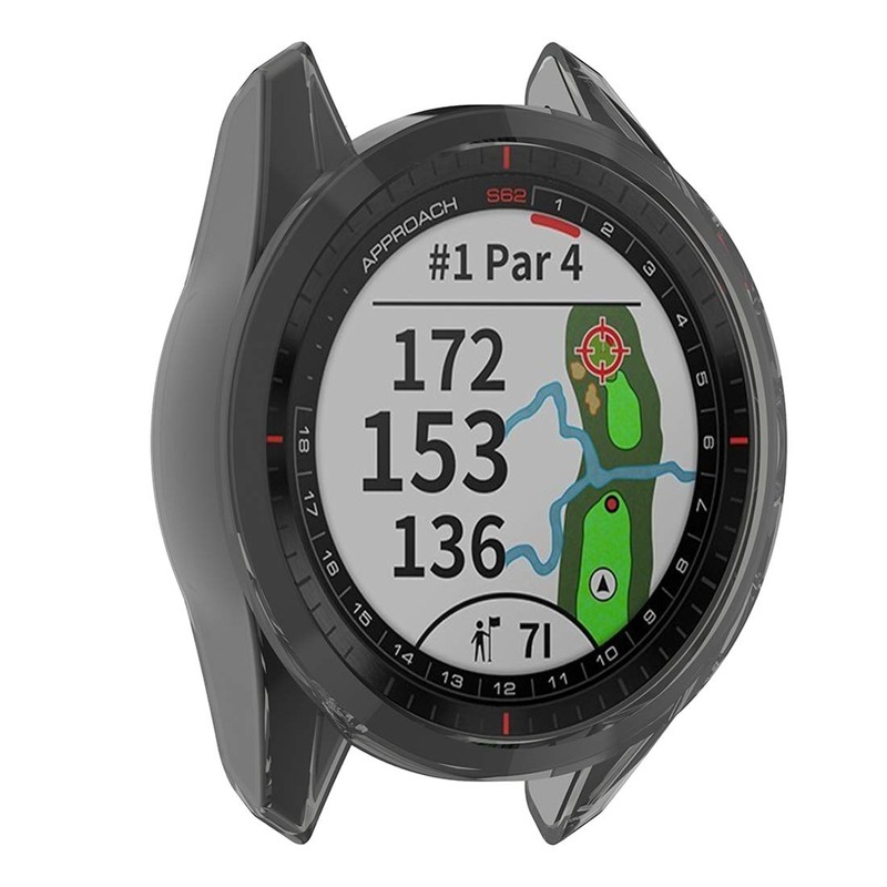 LOKEKE TPU-Schutzhülle für Garmin Approach S62, Schwarz