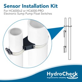 HydroCheck Sensor Installation Kit for HC6000V2 & HC6000 For Float Switches - Eliminates Stray Paths, Prevents False Triggers from High Iron & Mineral Content Water - 3/4 PVC Pipe Not Included
