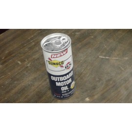 Sunoco Outboard Motor Oil Can Vintage SUNOCO Outboard Motor Oil Can....All Steel & Full (un-opened), New