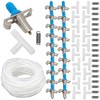 ZUDKSUY Automatic Rabbit Nipple Drinker Kit, 20 Pack Double Pull