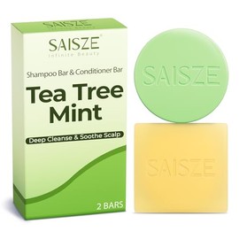 Set De Champú Y Acondicionador En Barra De Árbol De Té Y Menta, Champú Anticaspa En Barra Para Cuero Cabelludo Seco Y Con Picazón, Con Biotina.