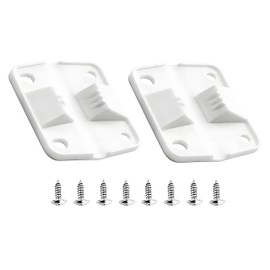 MOOTVGOO Cooler Box Replacement Hinge Set High Strength Plastic Hinges for Coleman 5240/6262/6270 with 8 Screws (Set of 2) - Replacement Parts for Cooler Box Chest Freezer Lid Hinges Repair Parts