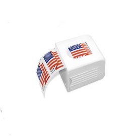 Postage Stamp Dispenser for a Roll of 50 Stamps, Lightweight Plastic Stamp Roll Holder for US Forever Stamps.