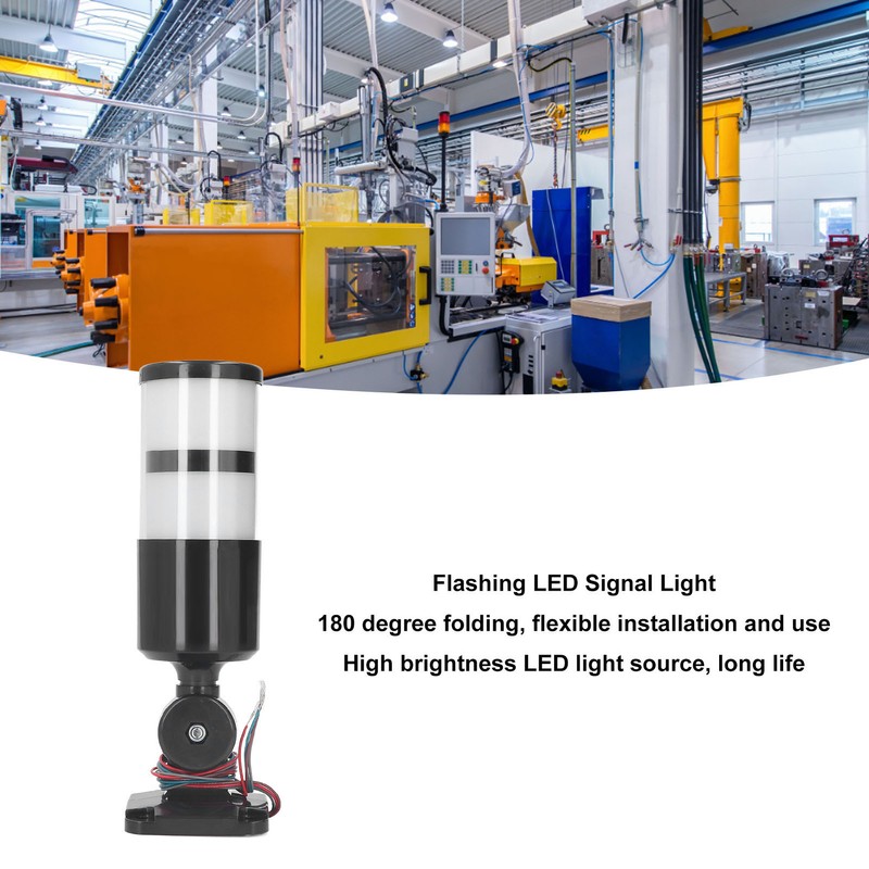 BERM Industrial Warning Light Foldable 2 Color LED Tower Signal