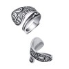 Cawsug Spoon Rings for Women Vintage Silver Boho Statement Dragonfly