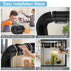 4inch Aluminium PVC Ventilation Air Ducting Flexible Hose 100mm with