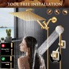 Beekim 12'' Shower Head with Handheld, High Pressure Rainfall Shower