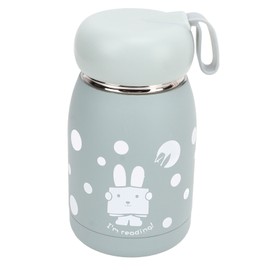 Children's Insulation Cup 12oz Double Wall Portable Rabbit Pattern Insulated Water Bottle for Travel Blue