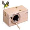 Parakeet Nesting Box, Bird Nest Breeding Box Cage Wood House
