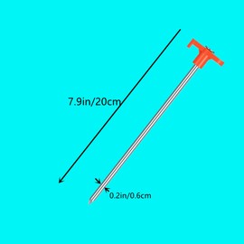 OHAOLYLE Tent Pegs Heavy Duty Camping Pegs Ground Pegs Awning Pegs Long Steel Ground Stakes Metal Tent Pegs(10pcs)