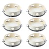 SUNCHSEN 6 Pcs 6 inch Musical Tambourine Tamborine Drum Round