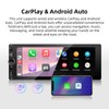 Single-Din-Car-Stereo with Apple-Carplay & Android-Auto,6.86 Inch Car Radio Touchscreen,Bluetooth Handsfree,