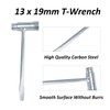 AUXBC 13 x 19mm T-Wrench, Steel Chainsaw Scrench Replacement, Combination