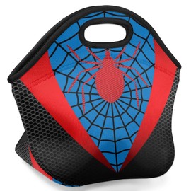 LLCXCSI Kids Lunch Box for Boys Girls Insulated Neoprene Children Lunch Bags Sturdy Soft Bag & Reusable Cooler Lunch Thermal Meal Tote Kit for School,Blue Red