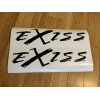 EXISS trailers Trailer Decals 12” (Set of 2) BLACK USA