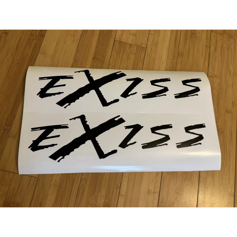EXISS trailers Trailer Decals 12” (Set of 2) BLACK USA