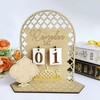 Wooden Eid Ramadan Countdown Calendar Ornament DIY Wood Crafts Party