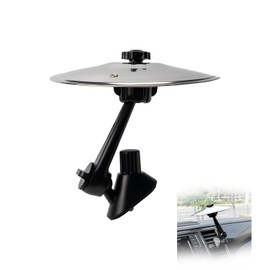 Car Cymbal Air Vent - Car Drum Set for Music Lovers - Universal Fit (Silver)