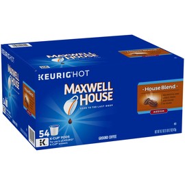 Maxwell House Medium Roast Keurig K Cup Coffee Pods (54 Count)