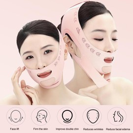 V Line Face Lifting Strap, Chin Strap for Sleeping, Jaw Line Sculptor Eliminator, Neck Lift Jaw Tightening Exerciser, Face Lift Tape Remover, Double Chin Reducer Face Lift Up Belt