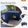 Canopy Tent Pop Up 10x10 ft One Person Push Set