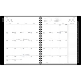 AT-A-GLANCE 2023-2024 Academic Planner, Weekly & Monthly, Half-Hourly Appointment Book, 8-1/4" x 11", Large, Monthly Tabs, Pocket, Flexible Cover, Contempo, Graphite (70957X45)