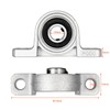 Pack of 2 Pillow Block Bearings 10 mm Inner Diameter,