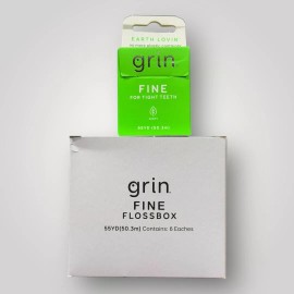Grin (6) Grin Fine Flossbox for Tight Teeth MINTY 55 YD BOX