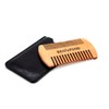 Ecowood® Peine para Barba y Bigote de Bambú con Funda
