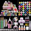 TEEROVA Nail Art Kit, 42 Acrylic Powder Liquid Brush Glitter