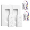 Sunmerit Wireless Dimmer Switch, 2 Remote Light Switch and 2