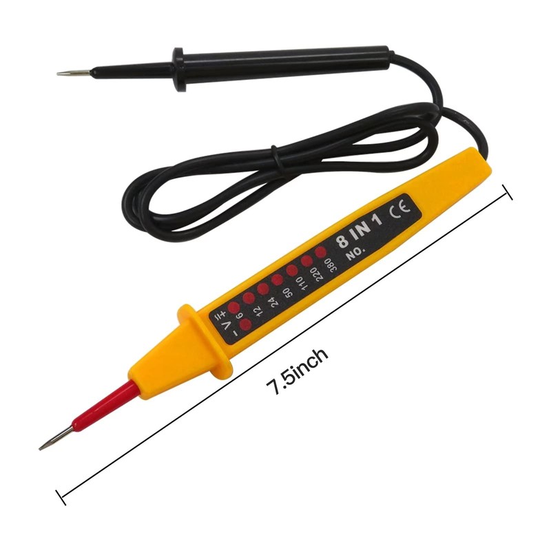 Electric AC/DC Voltmeter Ammeter Circuit Voltage Detector Pen Tester 6-380V