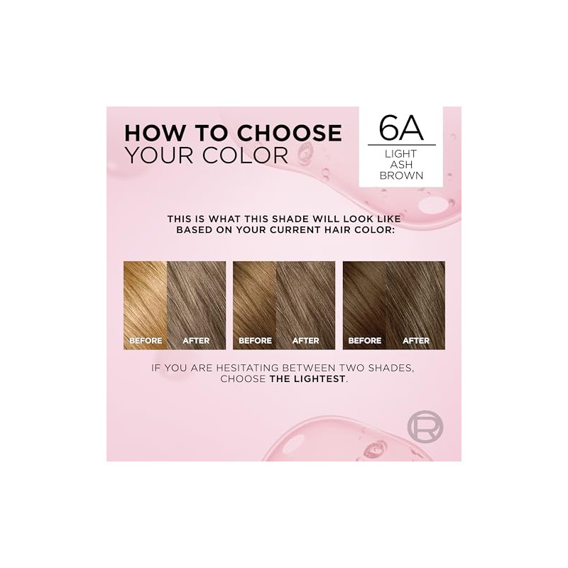 L'Oréal Paris Excellence Créme Permanent Hair Color, 6A Light Ash