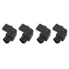 IEC320 C6 to C13 Power Adapter 90 Degree 2.5A‑10A 250V