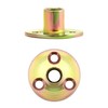 QWORK 3/8"-16 Iron Plate Nut, 25-Piece Set T-nut with Round
