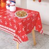 Christmas Table Cloth Party Disposable Tablecloths,Red and Christmas Elk Table