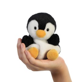Aurora Palm Pals, Chilly The Penguin Soft Toy, 33481, 5 inches, Black and White