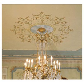 Decorative Stencil Marie-Antoinette Ceiling Medallion - Classic French Decor