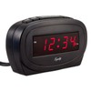 Equity by La Crosse 30228 LED Alarm Clock,Black