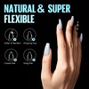 TOMICCA Medium Coffin Nail Tips, 504Pcs Half Matte Soft Acrylic