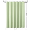 VivaNest Sage Green Waterproof Textured Cloth Fabric Shower Curtain with