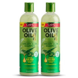 ORS Olive Oil Moisture Restore Creamy Aloe Shampoo Infused with Aleo Vera 12.5 Ounce (Pack of 2) | ORS