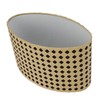 Lampshade Oval Shaped Hollow Metal Carved Compatible E27 E14 Caliber