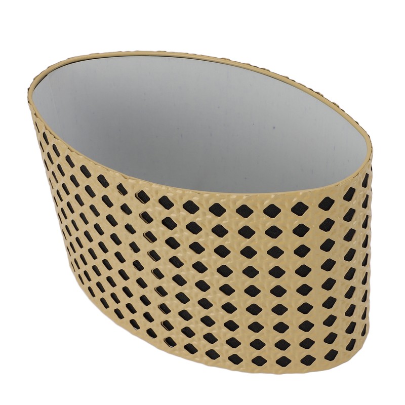 Lampshade Oval Shaped Hollow Metal Carved Compatible E27 E14 Caliber