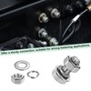 M METERXITY 4-Pack Hex Head Screw Bolt with Nuts Flat