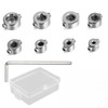 8-piece depth stop ring set, drill depth limiter limit the